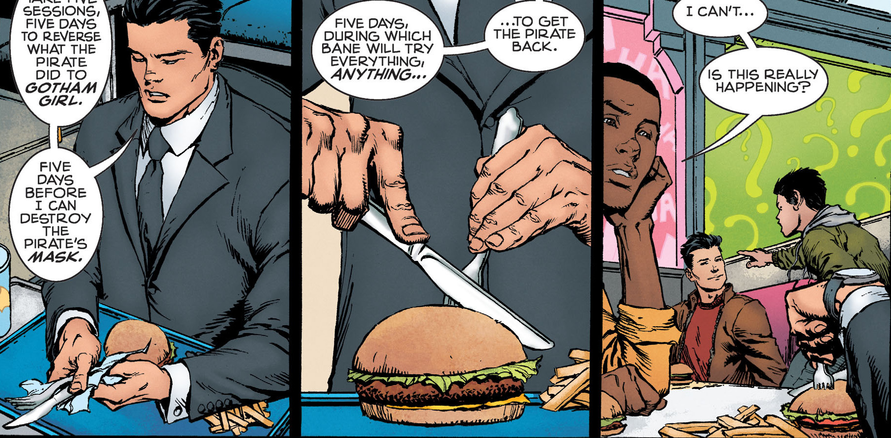 Do you want to Jokerize those fries? | Superheroes Eating Food